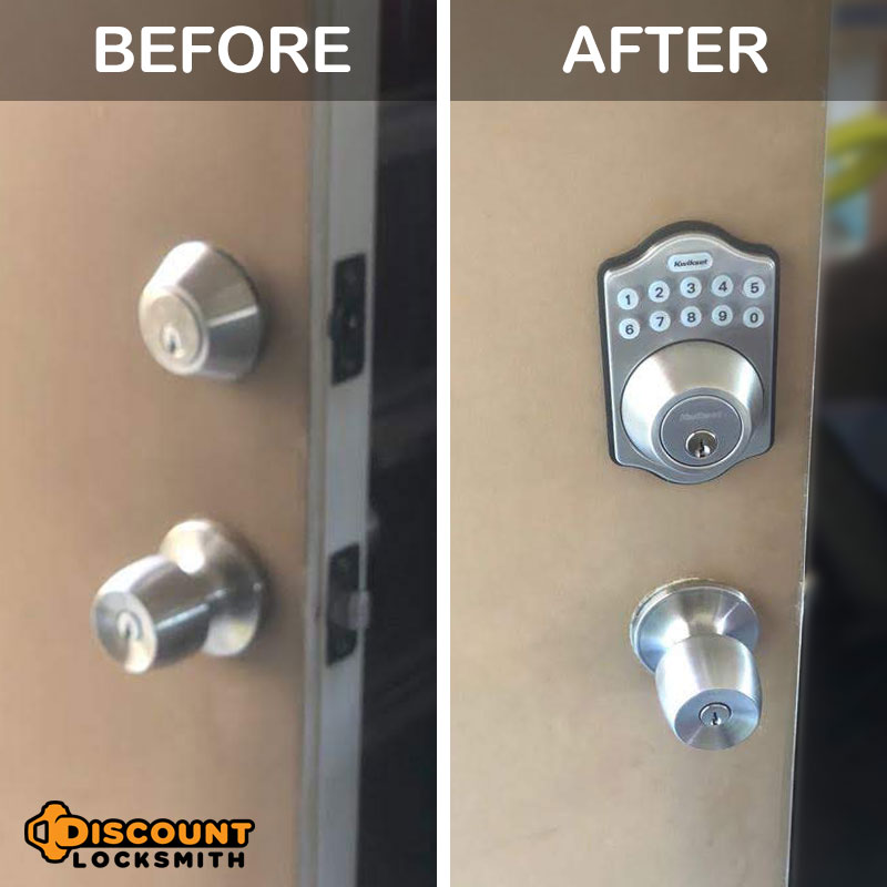 keyless door lock installation