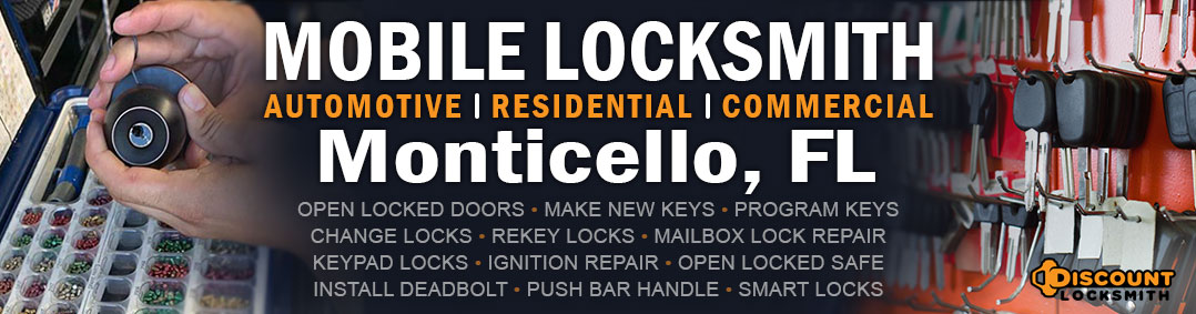 Mobile locksmith in Monticello Florida